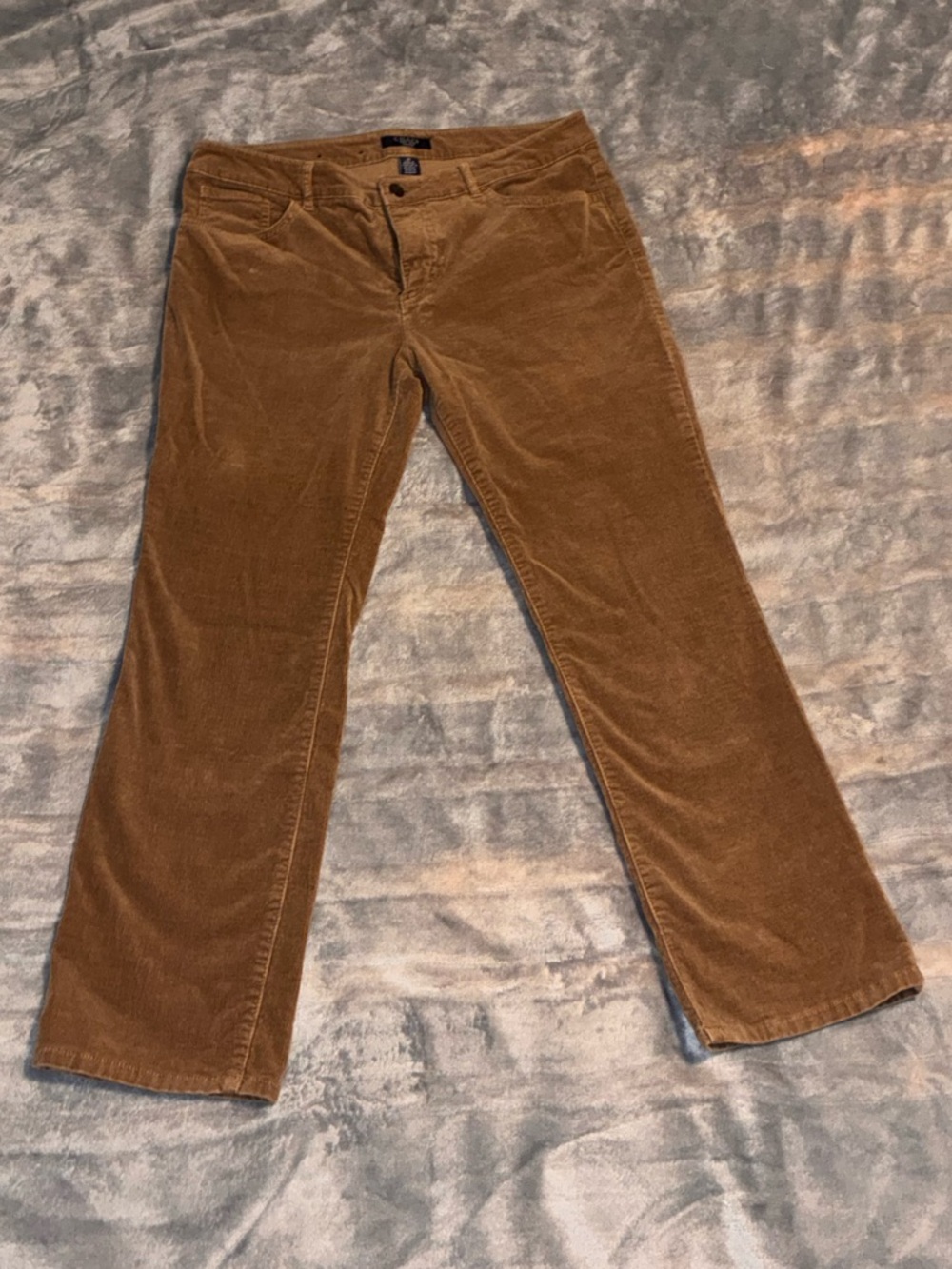 Chaps Petite Corduroy Pants in Chestnut